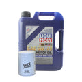 5L Liqui Moly Leichtlauf High Tech 5W-40 Oil Change Kit for Audi L4 1.8L (1996–2005)