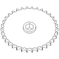 34 Tooth Sprocket for AH111501 Row Unit (Compatible with 60 Chain)