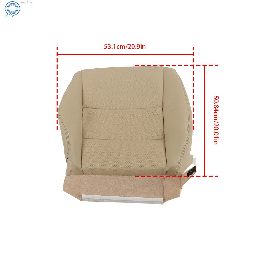 Front Passenger Seat Cover for Acura RDX (2007–2012) Perforated Leather Tan