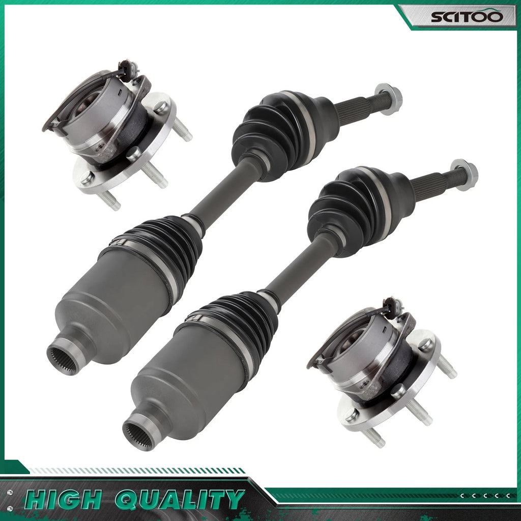 Front CV Axle Shaft + Wheel Hub Bearing for Chevrolet Cobalt HHR Ion (2005–2010)