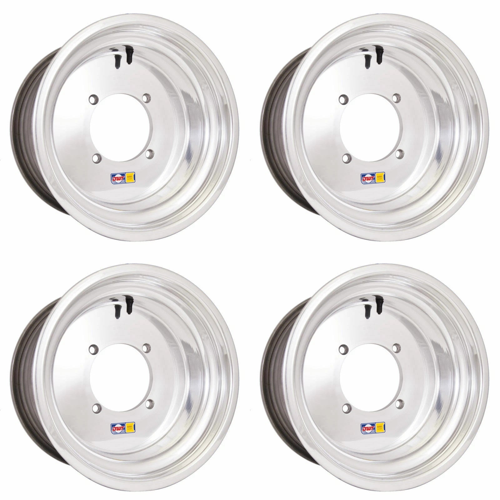 DWT 14" Polished Rims Wheels for Maverick X3 (14x8, 14x10)