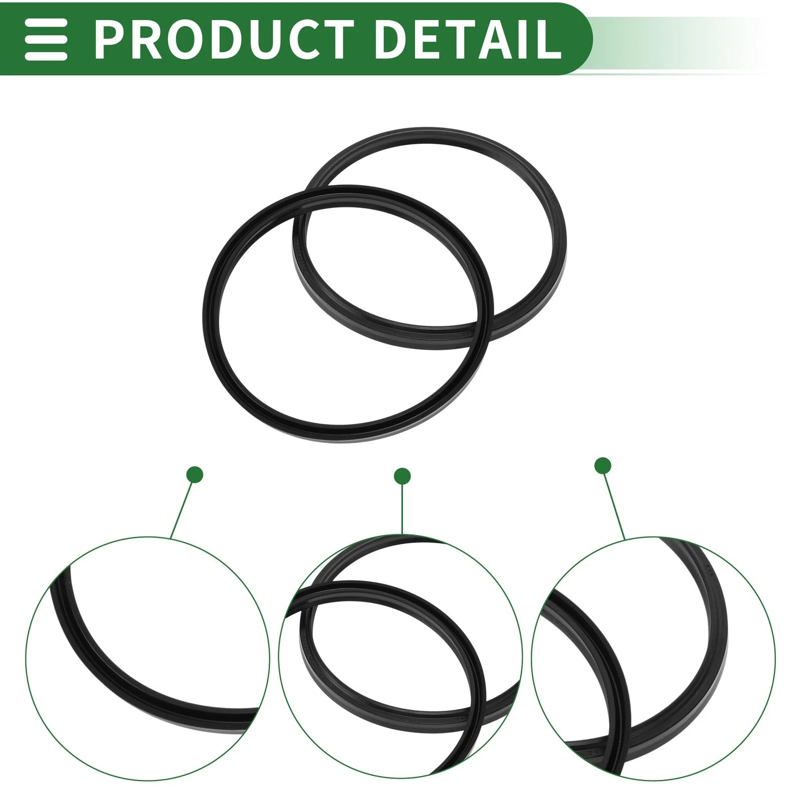 Set of 5 Oil Seal Rotary Shaft Seal NBR Rubber 100x110x6mm