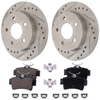 Rear Brake Disc Rotors and Pads Kit for Ford Mustang (2003–2004)