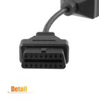 OBD 20-Pin Male to Female OBD2 Adapter Cable for Kia (2000–2023)