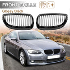 Pair Front Kidney Grille Gloss Black for BMW E92 (2007–2010)
