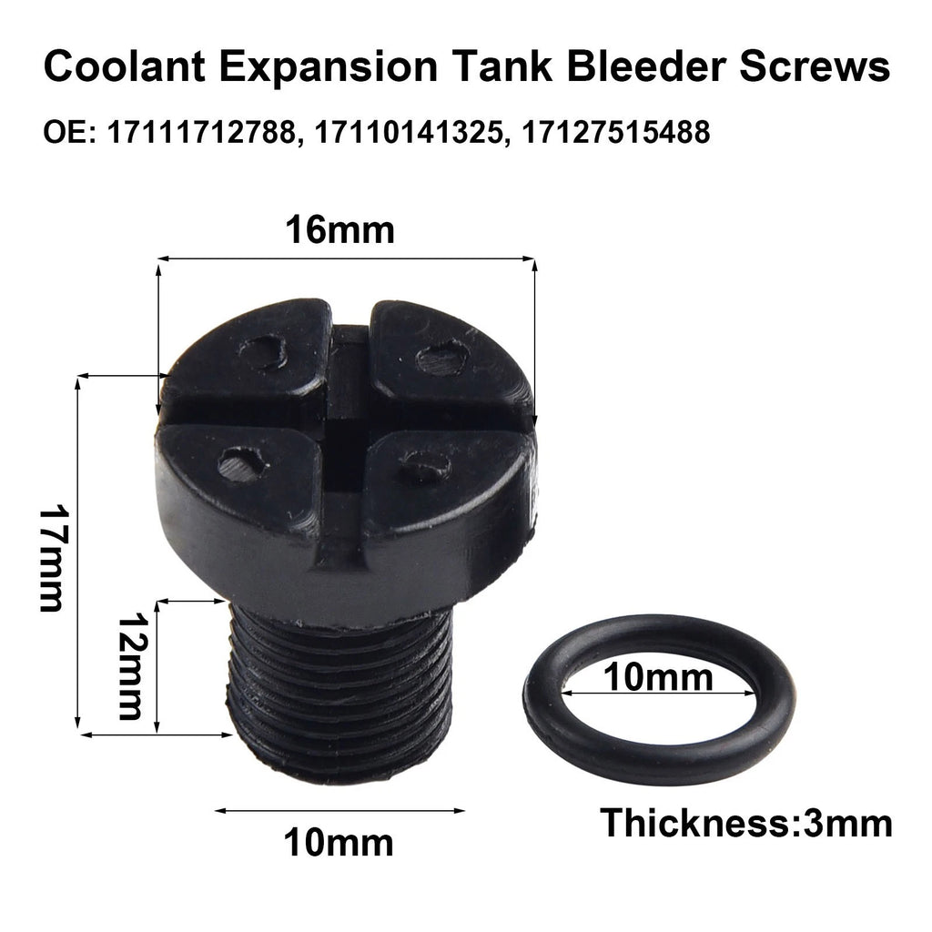 Bleed Screws for Overflow Coolant Expansion (2010–2020)