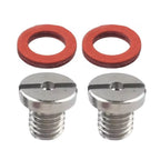 2X Slot Head Drain Fill Plug Screw & Gasket Kit for Yamaha Outboards (Lower Unit)