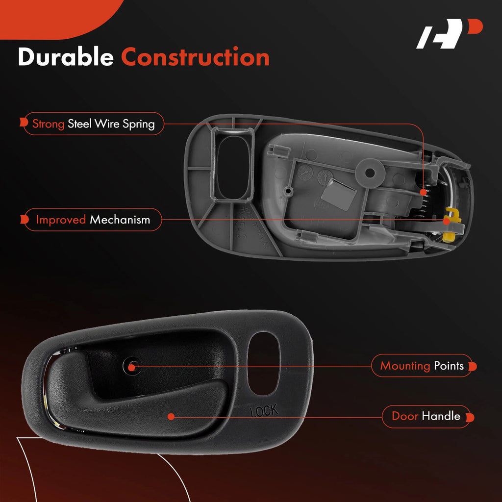Front Left Interior Door Handle for Toyota Corolla and Chevy Prizm (1998-2002)