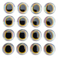 3D Holographic Fishing Lure Eyes Set of 4 (6mm, 8mm, 10mm, 12mm)