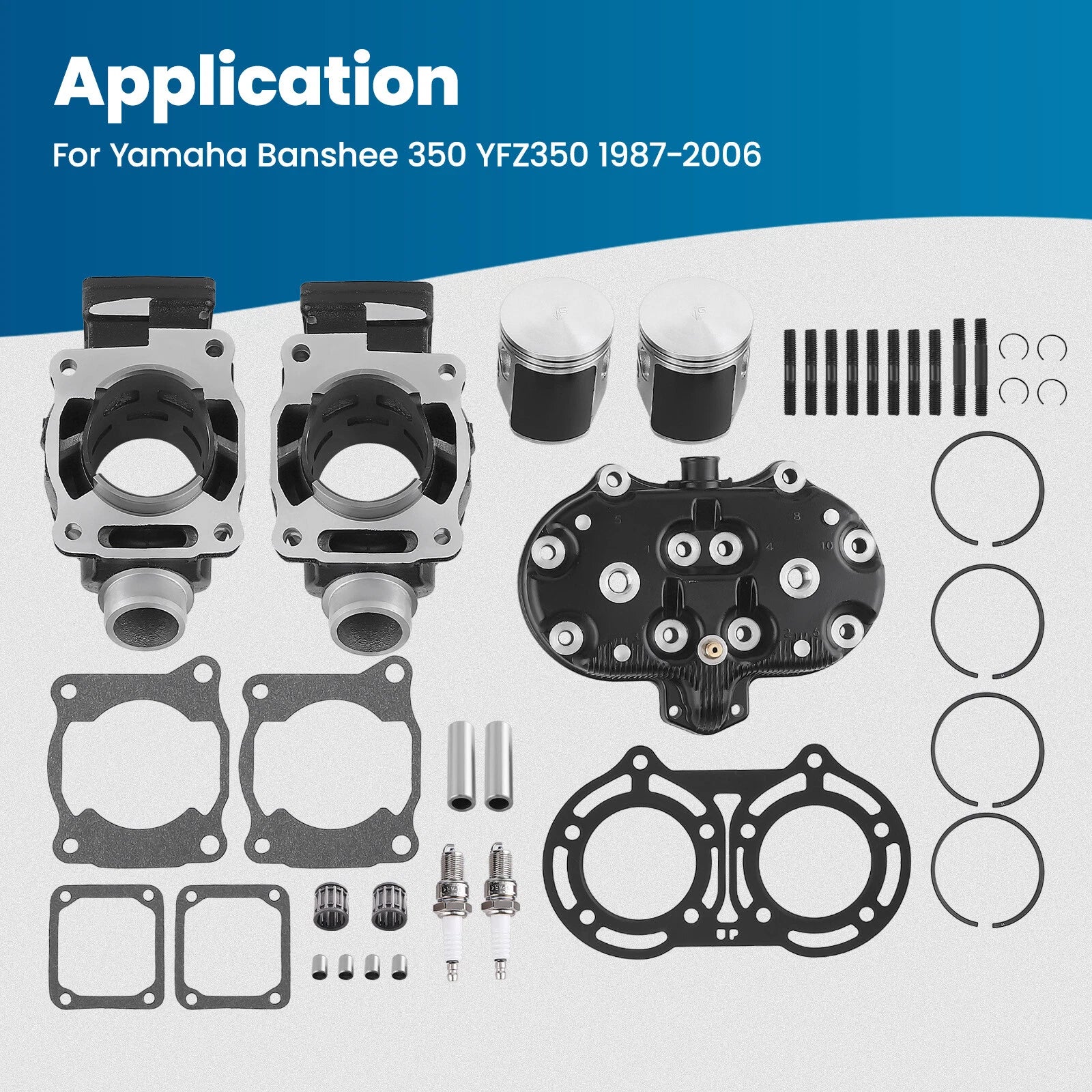 Cylinder Head Top End Kit for Yamaha Banshee 350 (1987–2006)