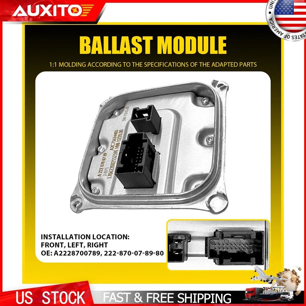 LED Headlight Control Unit A2228700789 for Mercedes C300 E350 S550 (2015–2017)