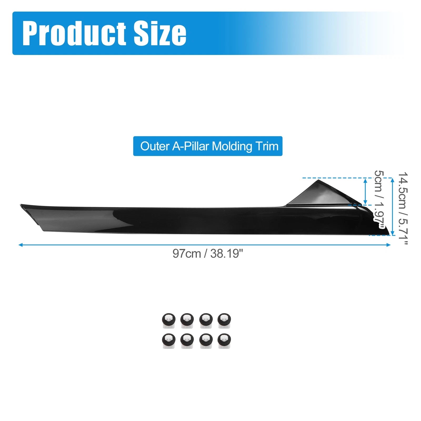 Windshield A-Pillar Trim Panel for Ford Explorer (2011–2019) 926-450