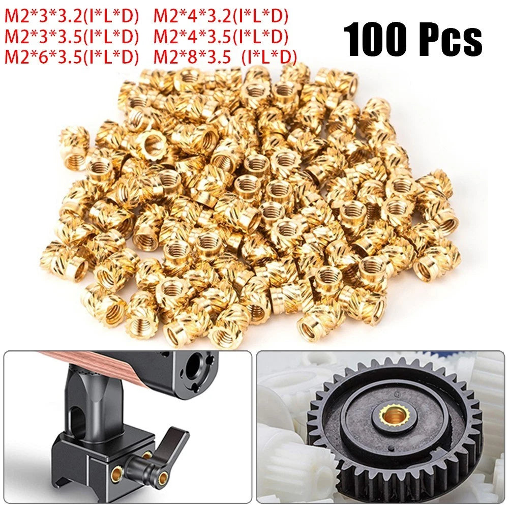 Threaded Insert Copper M2 Nut for Various Applications