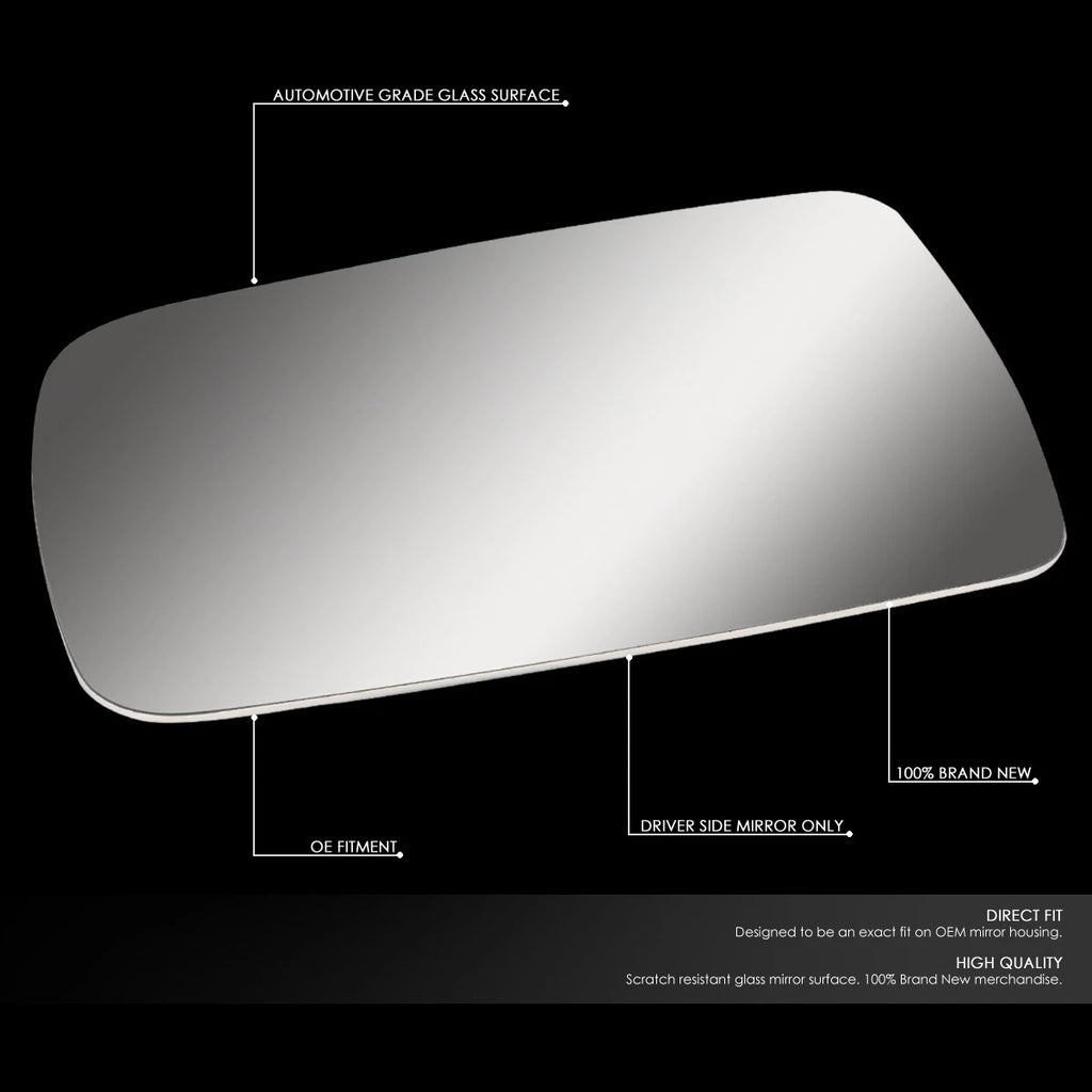 Left Side View Mirror Glass for Jeep Grand Cherokee/Wrangler (1993–1998)