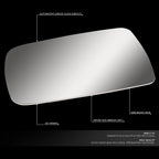 Left Side View Mirror Glass for Jeep Grand Cherokee/Wrangler (1993–1998)