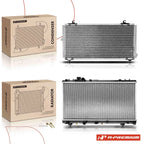 2Pc Radiator & A/C Condenser Cooling Kit for Toyota Tercel (1995–1997)