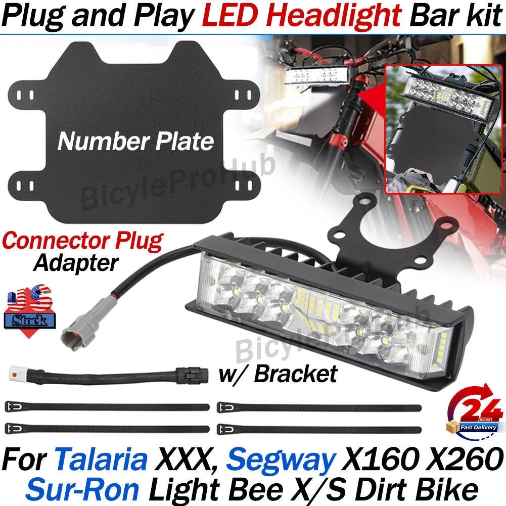 LED Headlight for Sur-Ron Light Bee, Talaria XXX, Segway X260 (PNP)