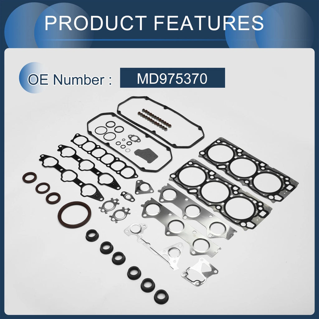 Cylinder Head Gasket Kit No.MD975370 for Mitsubishi 6G74 (1995–2005)