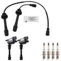 Set of 2 Ignition Coils & 4 Iridium Spark Plugs for Mazda Protege