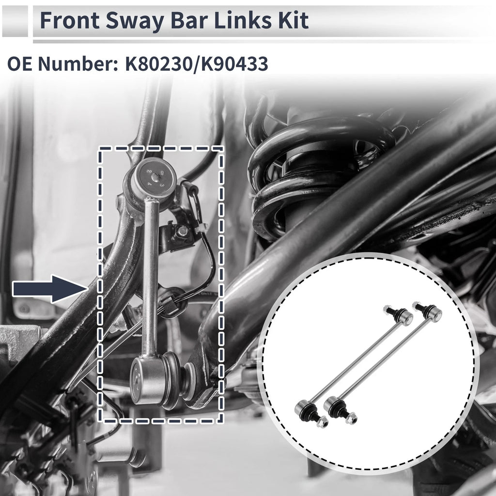 Front Stabilizer Bar Links No Bushing for Pontiac Vibe (2003–2010) No.K80230
