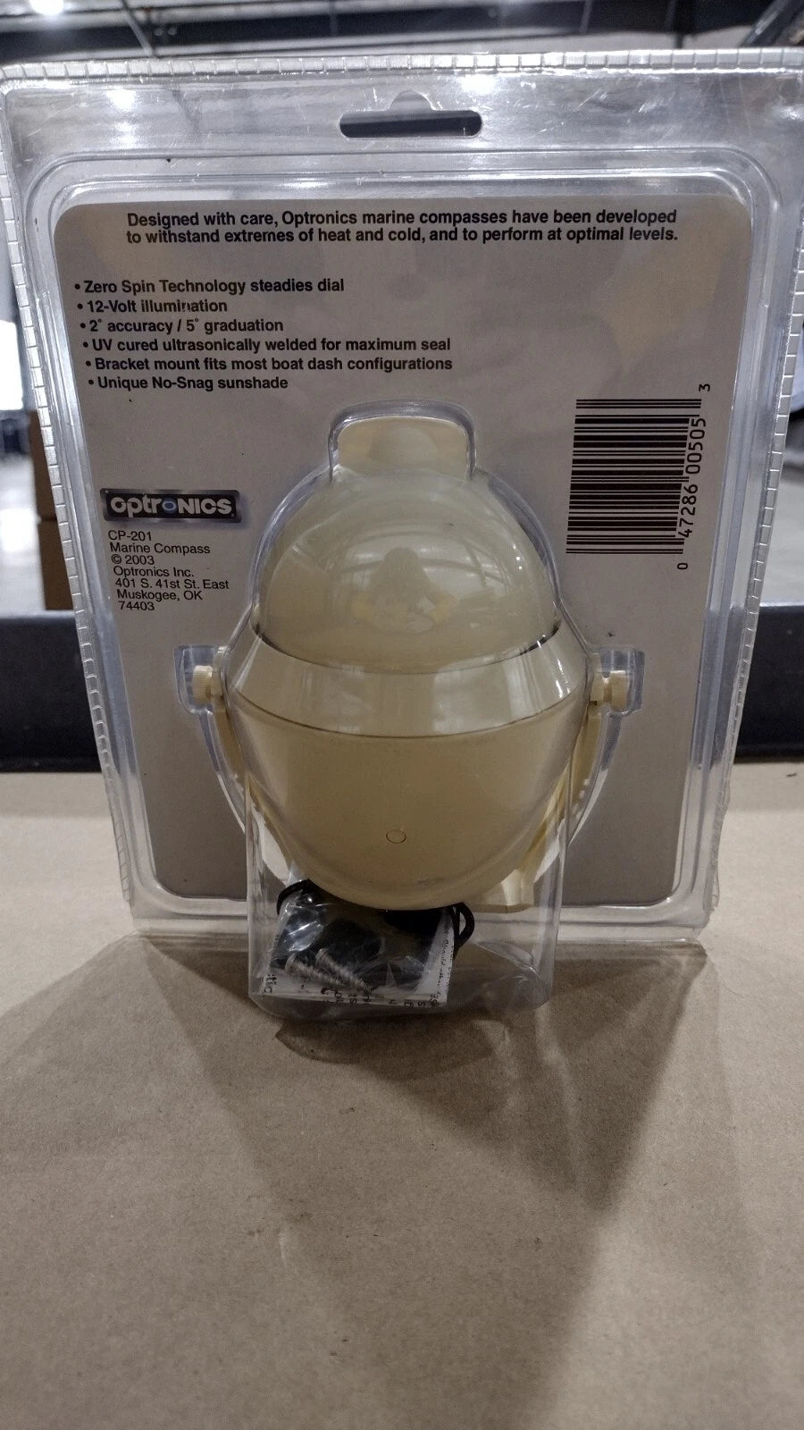 Optronics CP-201 Marine Compass for 12V Systems (Sealed)