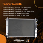Aluminum Core Radiator for Ford Mustang GT/Cobra (1997-2004)