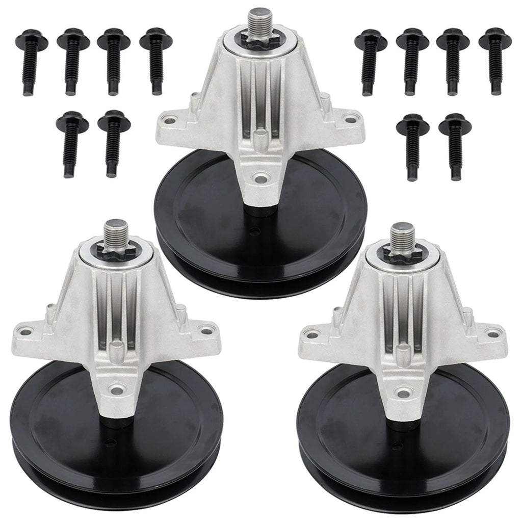 Set of 3 Deck Blade Spindle Assembly for Cub Cadet RZT L46 S46 (618-05078A, 918-05078A)