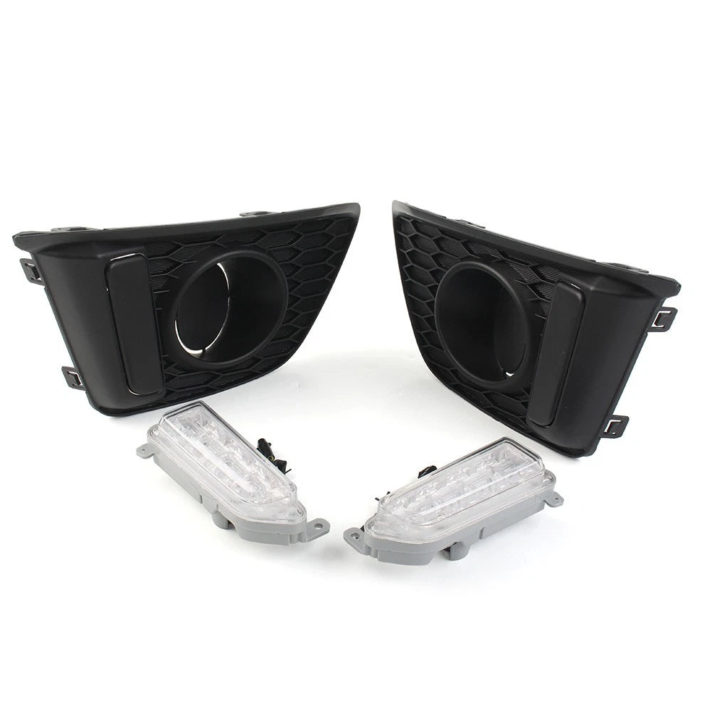 2X LED Daytime Running Lights DRL Fog Lamp Assembly for Honda Fit (2014–2017)