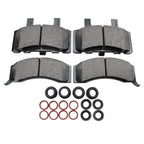 Set of 4 Akebono ProACT Front Disc Brake Pads & Hardware for Chevrolet GMC