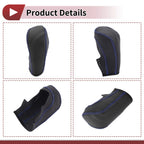 Gear Shift Knob Cover for Ford Fiesta (2009–2012) Black Blue Faux Leather