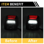 2X License Plate Light Tag Lamp for Toyota Tundra (2000–2013) White Red