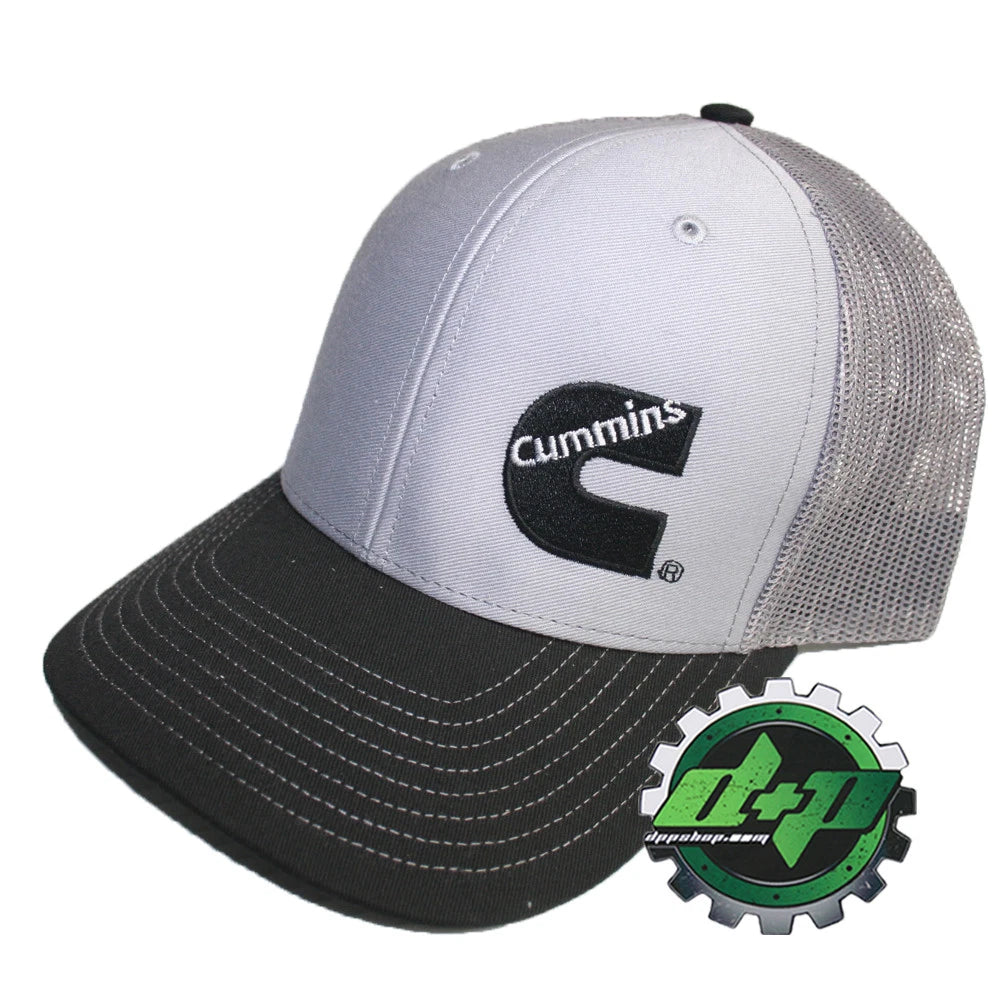 Cummins Trucker Hat Snapback Black Gray Mesh Cap