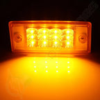 2pcs LED Amber Side Marker Turn Signal for Truck Trailer (12V)