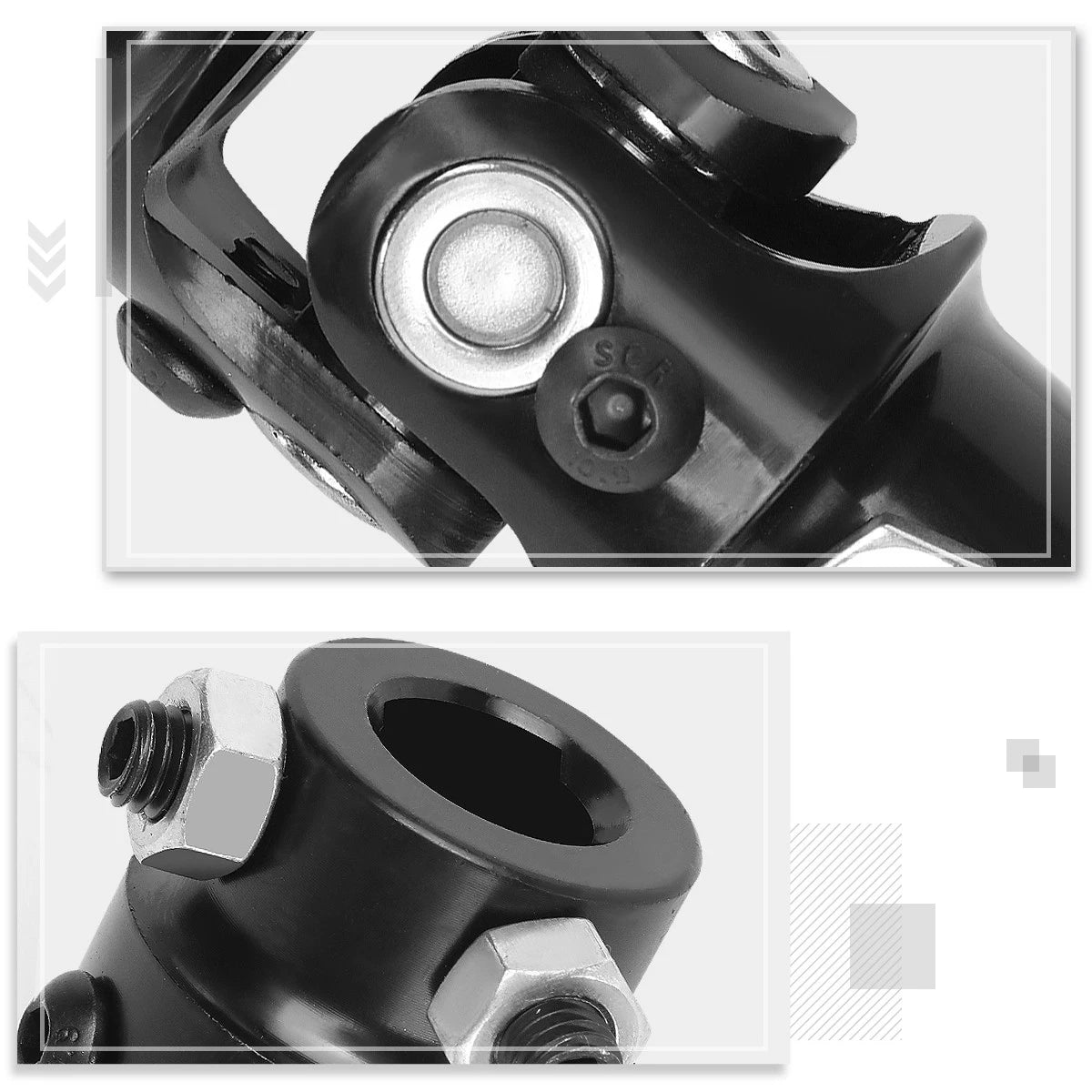 Headlight Lamp Set for Chevy Malibu (2008–2012) Black Housing Clear Corner