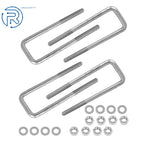 Set of 4 Square U-Bolts for Chevy Silverado (1988-2019)
