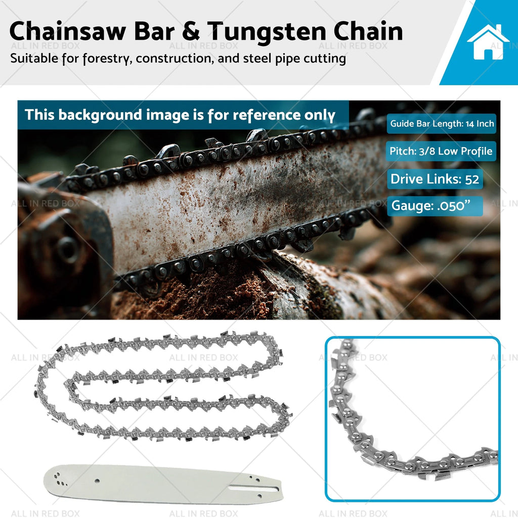 14'' 3/8LP .050 52DL Bar & Tungsten Chain Combo for Stihl