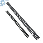 Set of 4 Black E Rails for Pickup Truck (2010-2023)