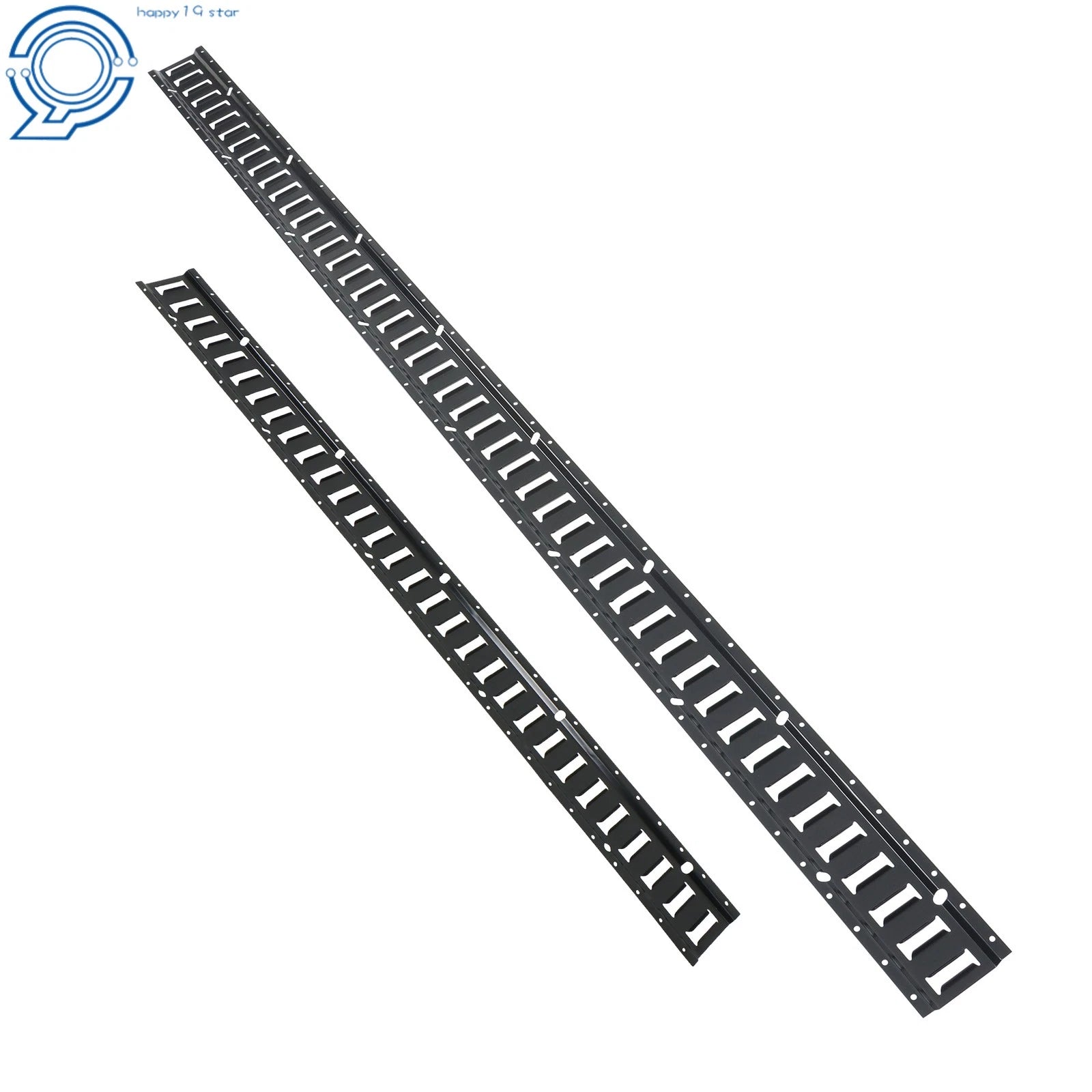 Set of 4 Black E Rails for Pickup Truck (2010-2023)
