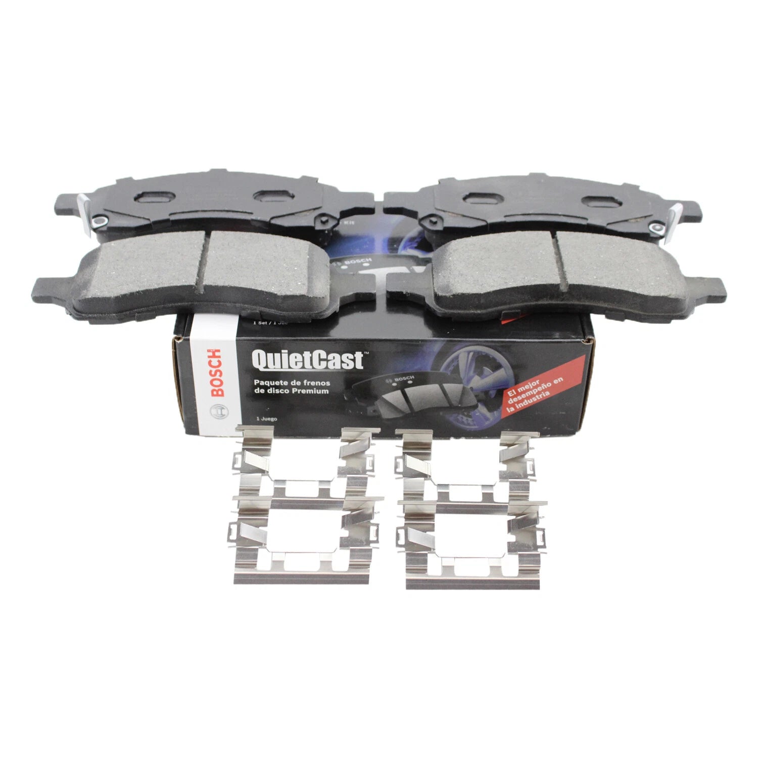 Set of 4 Bosch QuietCast Front Ceramic Brake Pads for Buick Chevrolet GMC Isuzu Saab