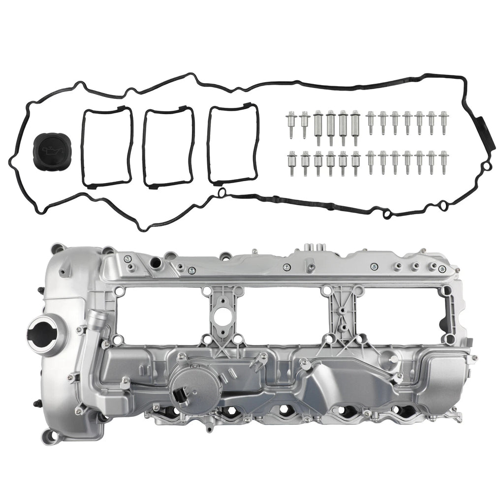 Aluminum Valve Cover with Gasket & Cap for BMW 135i 335i 540i 640i 740i X3 X5 (2011–2020)