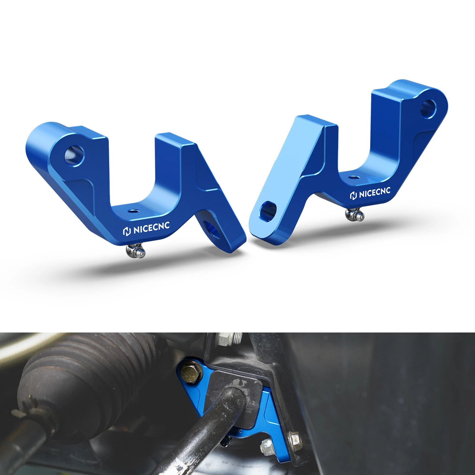 Front Aluminum Sway Bar Mount Brackets for Polaris RZR XP 1000, 900, General 1000