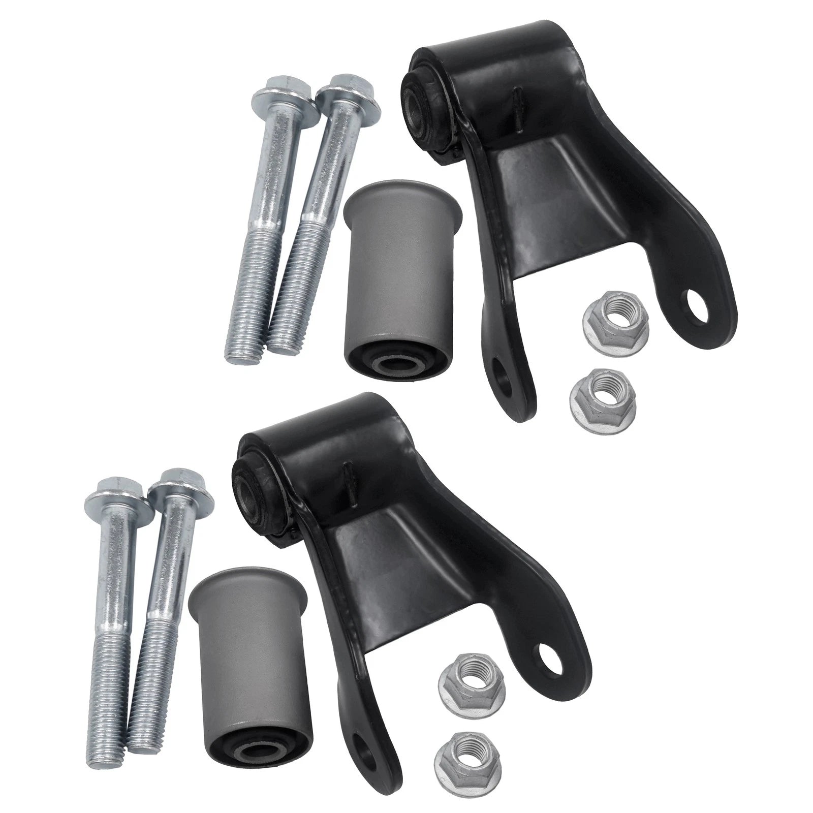 2X Rear Leaf Spring Shackle Kit for Chevy C1500 G20 G10 G30 C2500 (1988–2017) 722006