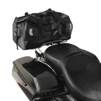 Chrome/Vivid Black Quick Release Luggage Rack for Harley Road Glide (2014-2025)