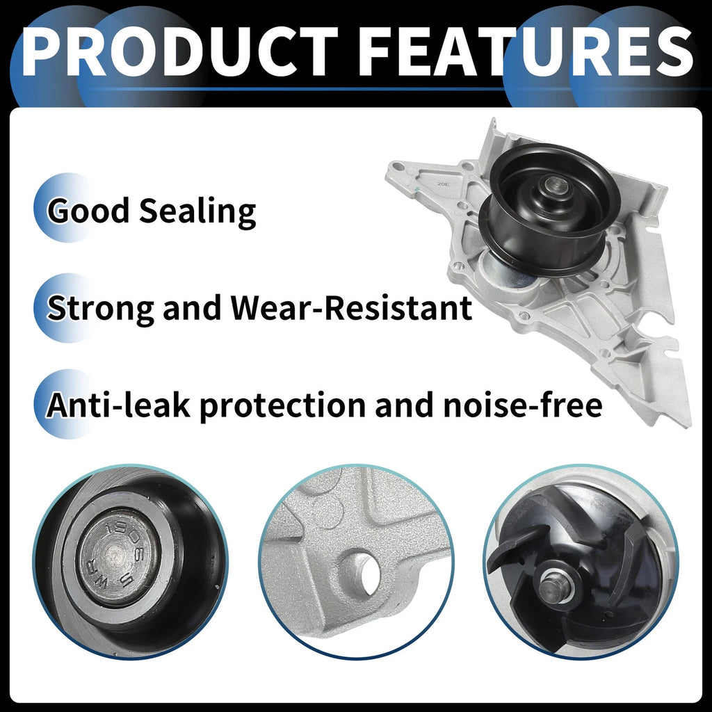 Water Pump with Gasket Kit for Volkswagen Passat (1998–2005) No. 078121006