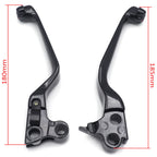 Black Smooth Skull Wide Blade Levers for Harley XL/Dyna/Softail (1996–2014)