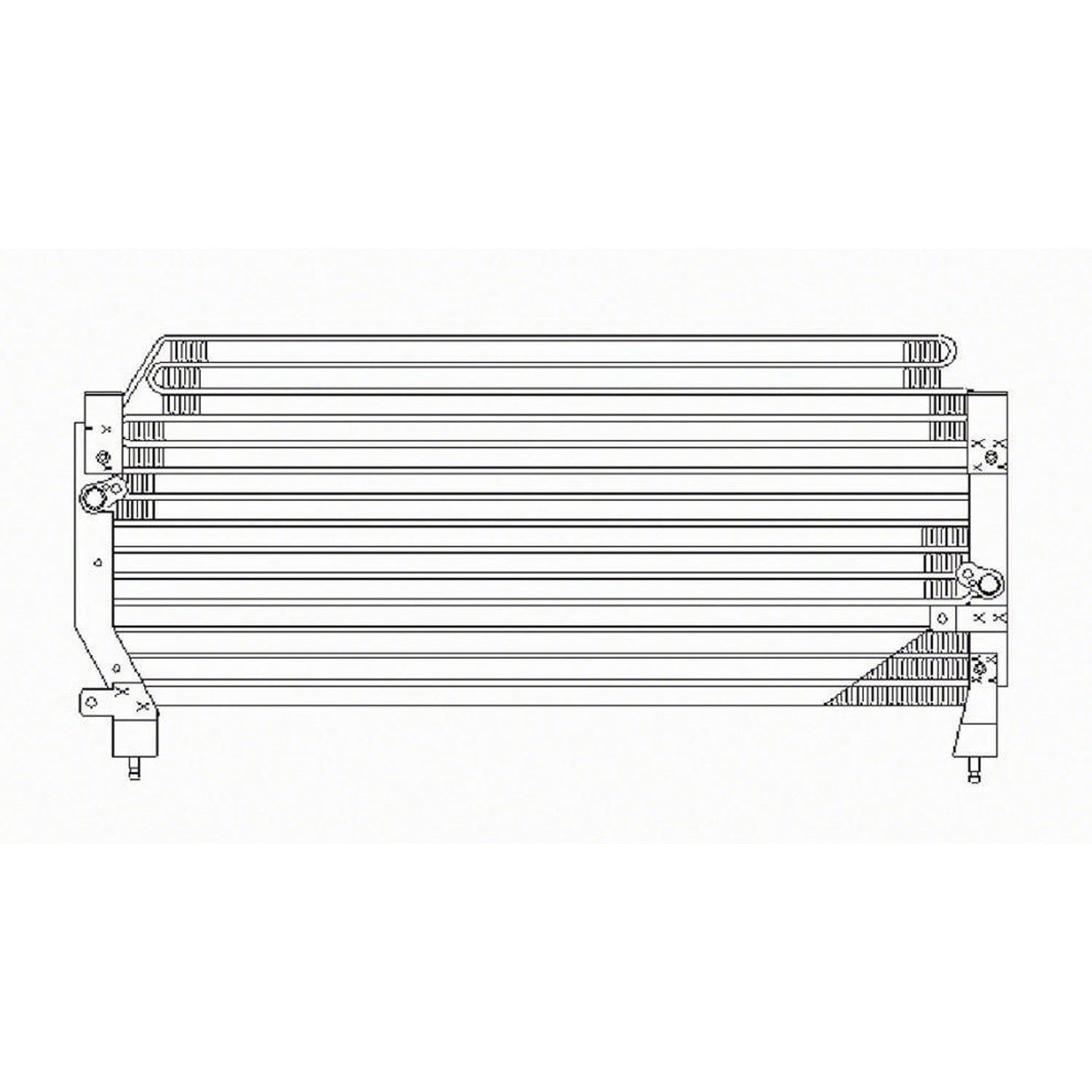 Replacement A/C Condenser Repair Part For 1994-1998 Toyota T100 Pickup