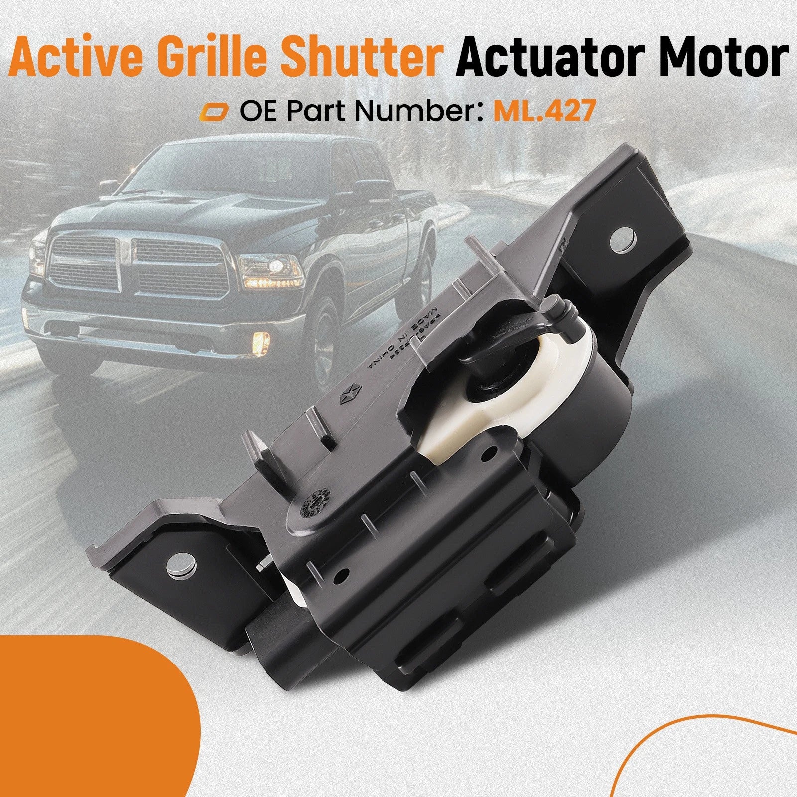Active Radiator Grille Shutter Actuator for Dodge Ram 1500 (2013-2018)