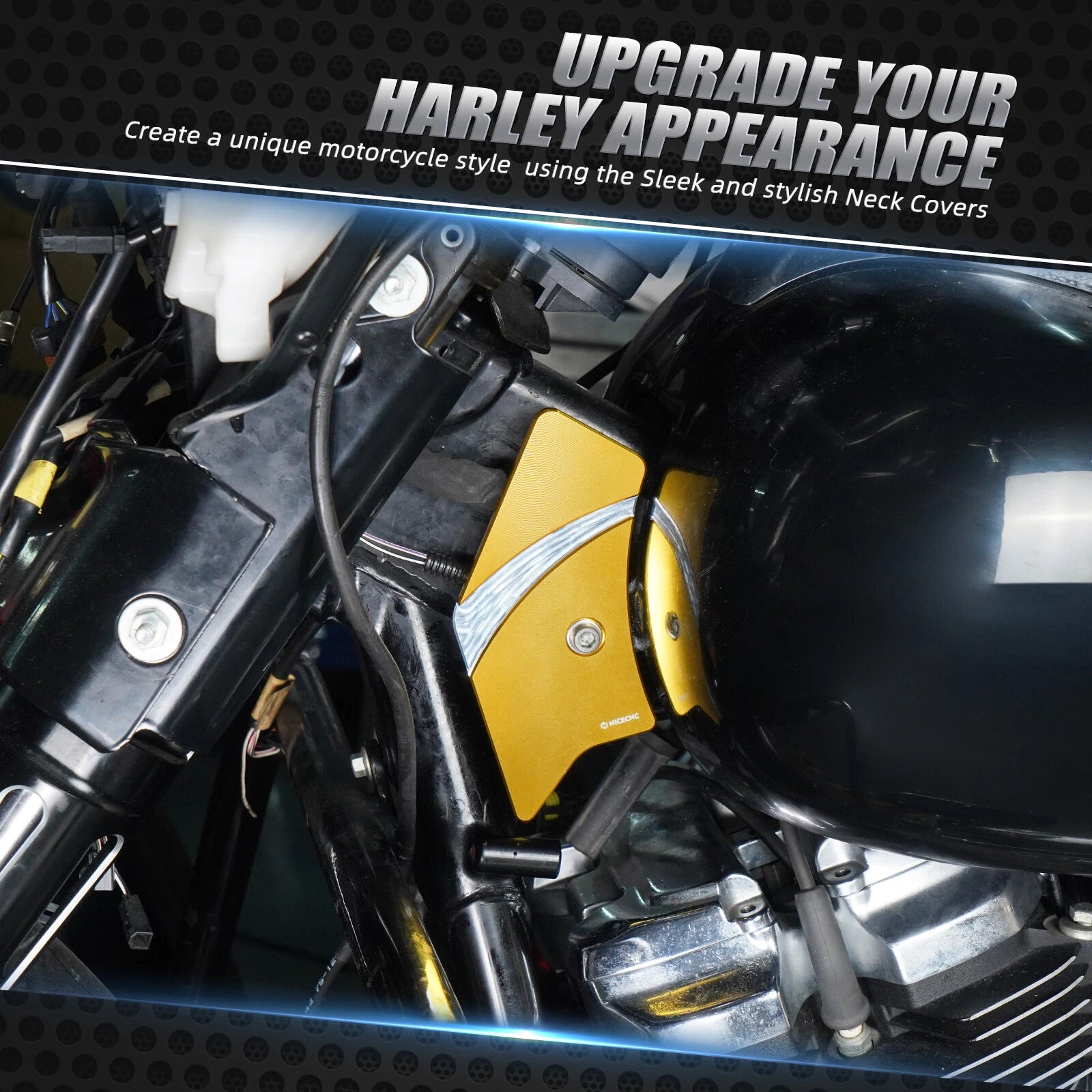 Anodized Neck Covers for Harley Road Glide FLTRX Special FLTRXS (2017–2022)