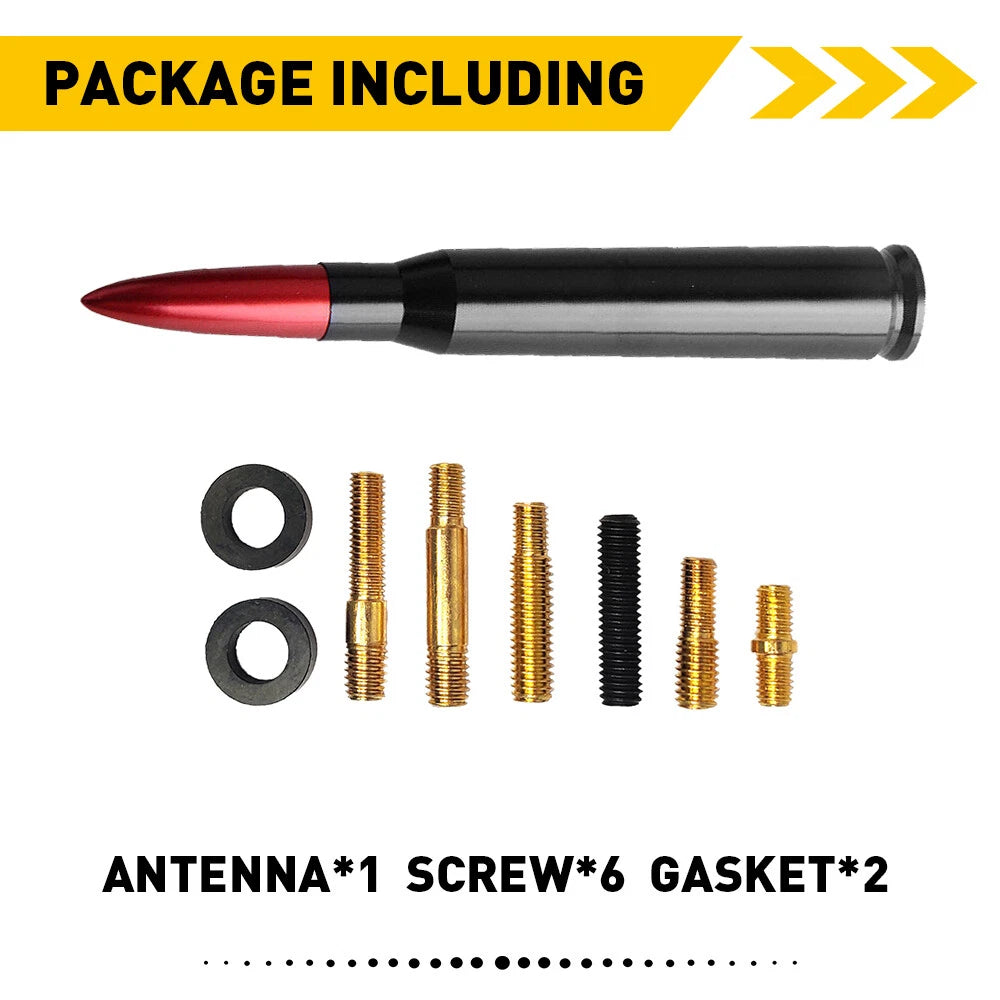 Red Bullet Antenna for Chevrolet Silverado 1500/2500/3500/GMC Sierra (2014–2023)