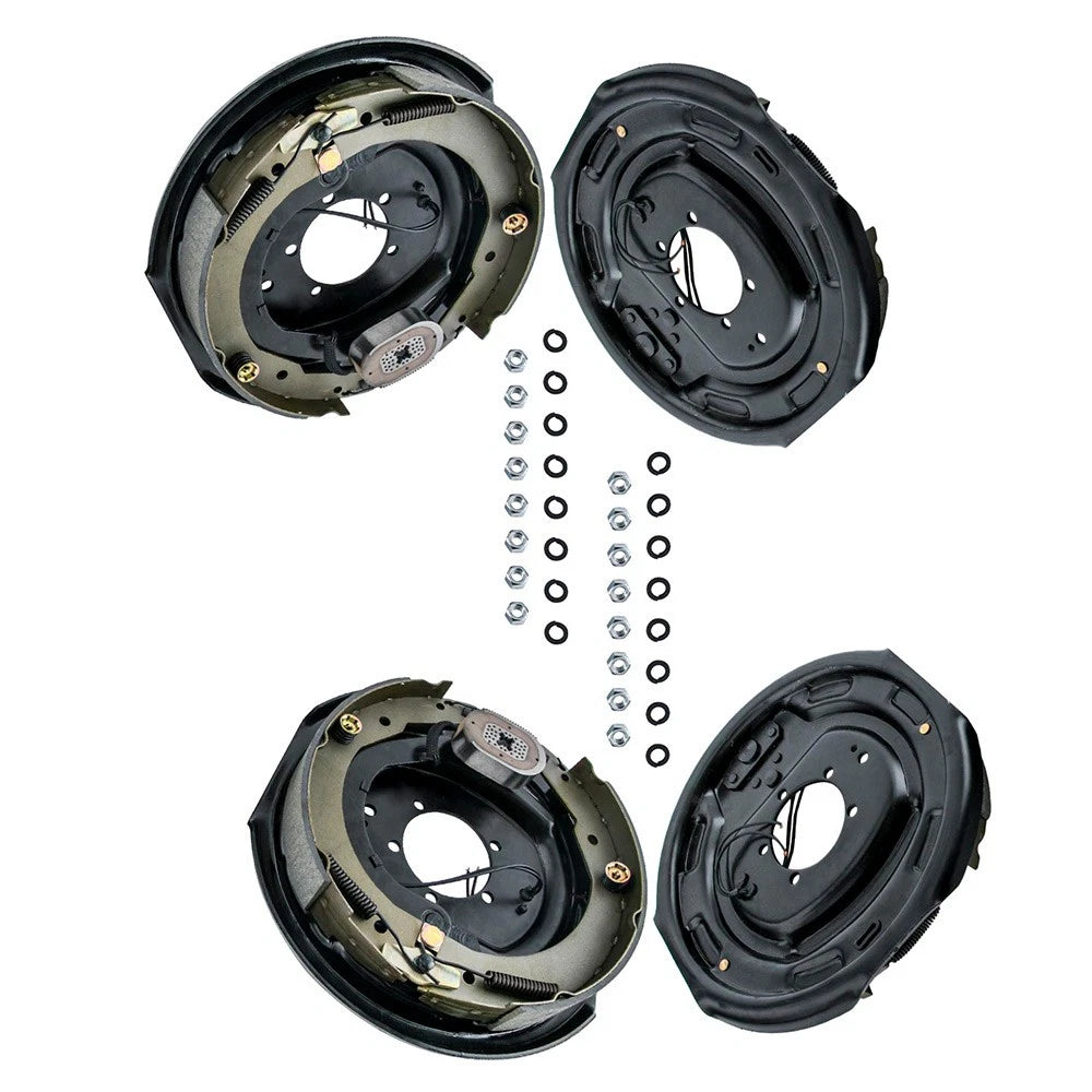 2 Pair Electric Trailer Brake Assembly for Axles 5000-7000 (12" X 2")